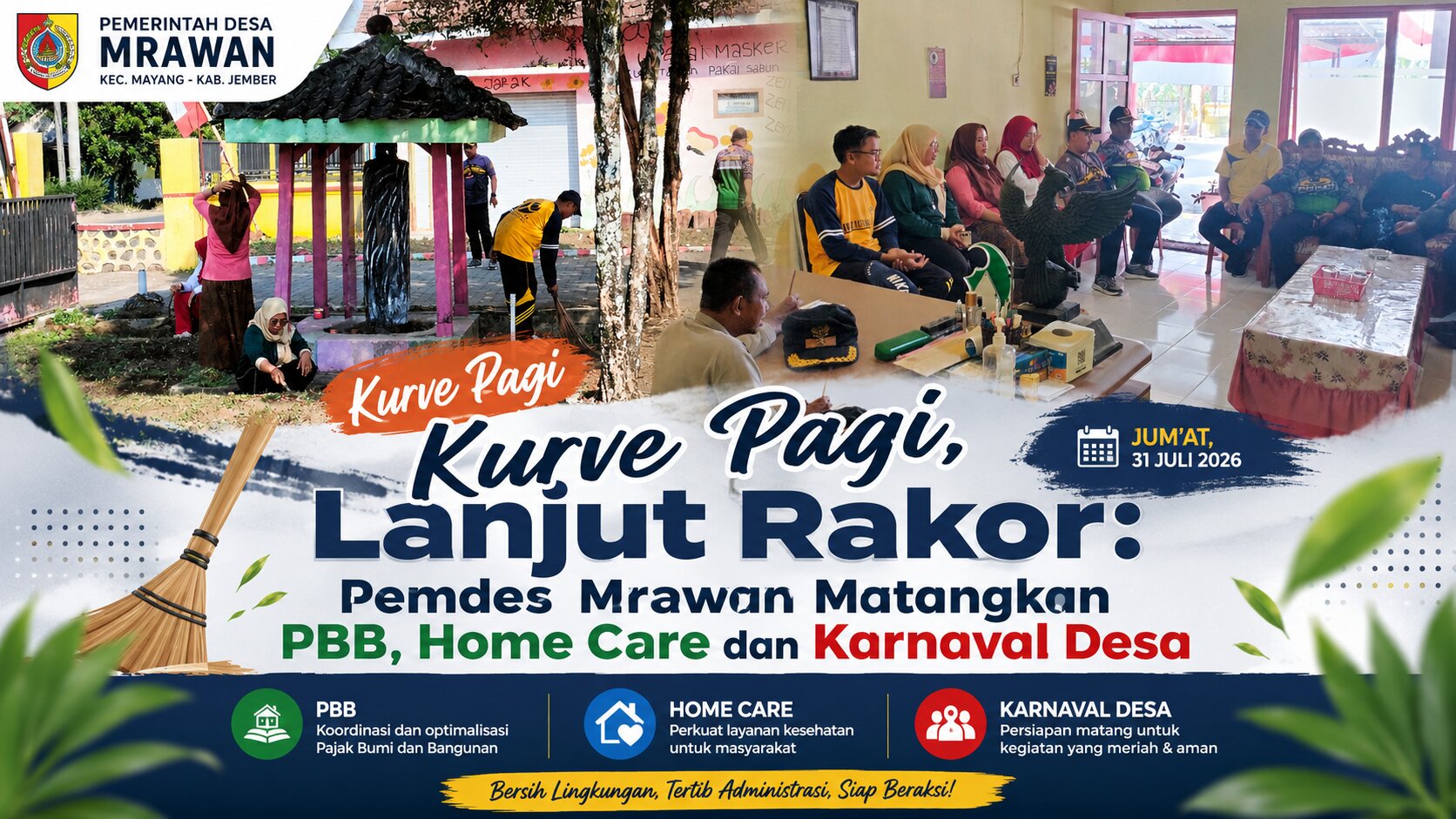 kurve-pagi-lanjut-rakor-pemdes-mrawan-matangkan-pbb-home-care-dan-karnaval-desa-20260731